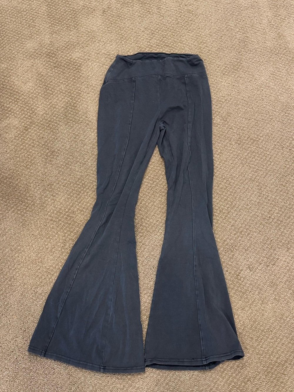 UO Out From Under Grey Slate Flare Leg Pants